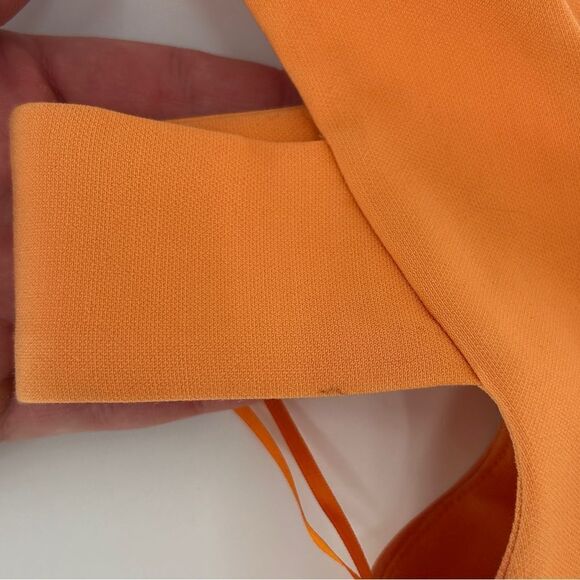 Likely One Shoulder Midi Packard Dress Orange Size 2 - Picture 7 of 14